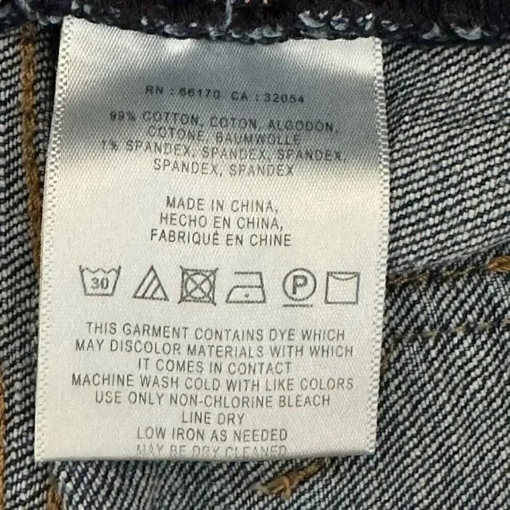 Anthropologie  Pilcro and the Letterhead Script Blue Denim Jeans SZ 26 #1990 - Picture 9 of 14